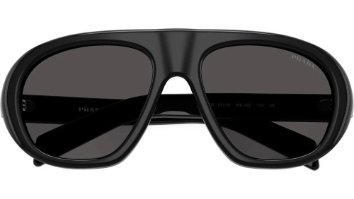 PRADA PR C05S - 16K08Z - 57 Napszemüvegek Fekete Pilóta (Aviator)