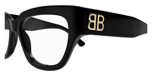 Balenciaga BB0326O - 001 - 53 Optikai keretek Fekete Szögletes
