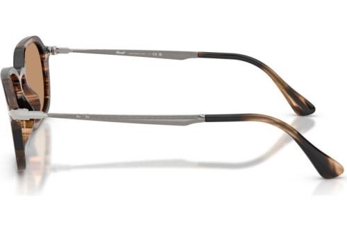 Persol PO3381S - 123653 - 54 Napszemüvegek Csíkozott fekete és szürkésbarna Phantos