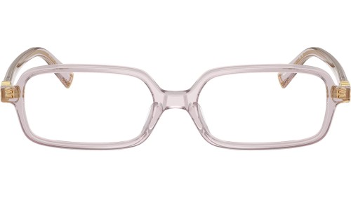 MIU MIU MU 01YV - 12W1O1 - 53 Optikai keretek Mályva, átlátszó Szögletes