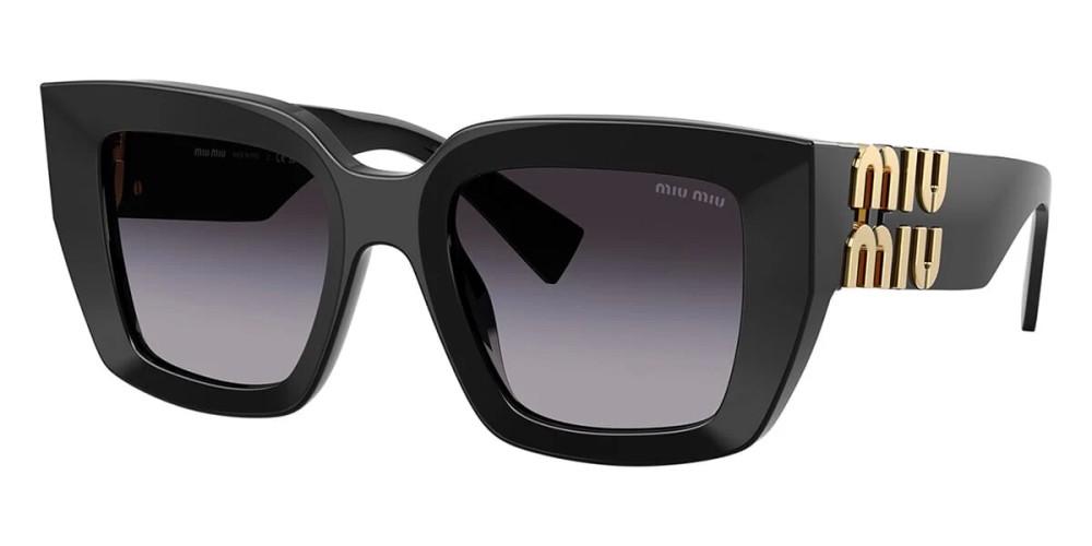 MIU MIU MU B05S - 16K90A - 51 Napszemüvegek Fekete Szögletes
