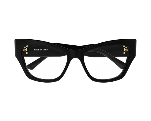 Balenciaga BB0362O - 001 - 54 Optikai keretek Fekete Cat Eye (Macskaszem)