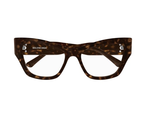 Balenciaga BB0362O - 002 - 54 Optikai keretek Barna,Mintás Cat Eye (Macskaszem)
