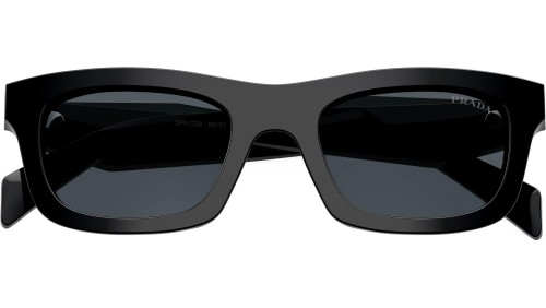 PRADA PR C06S - 16K70B - 50 Napszemüvegek Fekete Pillow (Lekerekített)