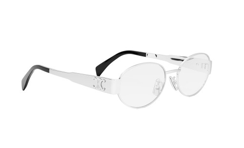 Celine CL50140U Triomphe Metal - 016 - 53 Optikai keretek Ezüst Ovális