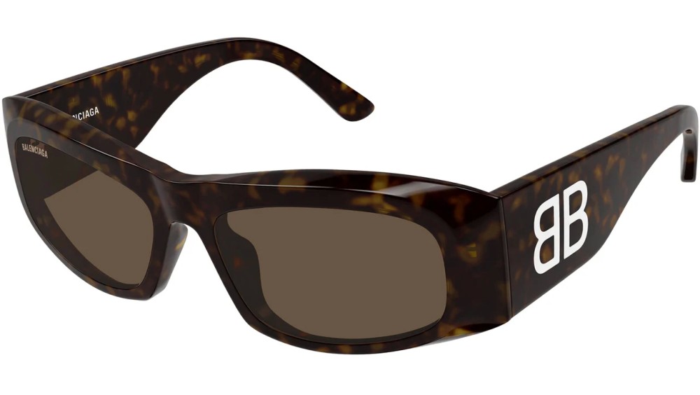 Balenciaga BB0395S - 002 - 60 Napszemüvegek Barna,Mintás Szögletes