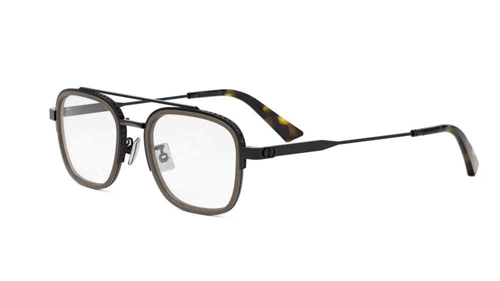 Dior NEODIORO S6F - H900 - 51 Optikai keretek Fekete–áttetsző szürke Pilóta (Aviator)