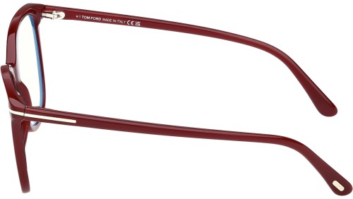 Tom Ford TF6089-B - 069 - 54 - KÉK-IBOLYA FÉNYT SZŰRŐ LENCSÉKKEL Optikai keretek Bordó Pillow (Lekerekített)