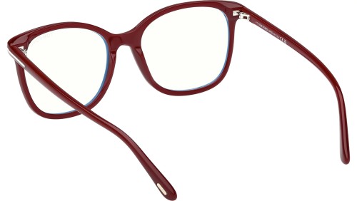 Tom Ford TF6089-B - 069 - 54 - KÉK-IBOLYA FÉNYT SZŰRŐ LENCSÉKKEL Optikai keretek Bordó Pillow (Lekerekített)