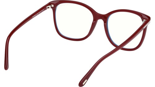 Tom Ford TF6089-B - 069 - 54 - KÉK-IBOLYA FÉNYT SZŰRŐ LENCSÉKKEL Optikai keretek Bordó Pillow (Lekerekített)