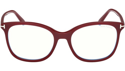 Tom Ford TF6089-B - 069 - 54 - KÉK-IBOLYA FÉNYT SZŰRŐ LENCSÉKKEL Optikai keretek Bordó Pillow (Lekerekített)