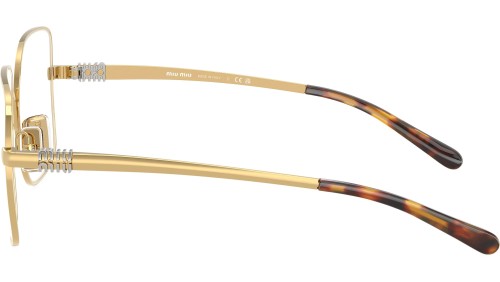 MIU MIU MU 51YV - 5AK1O1 - 53 Optikai keretek Arany Szögletes