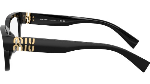 MIU MIU MU 02YV - 16K1O1 - 53 Optikai keretek Fekete Szögletes