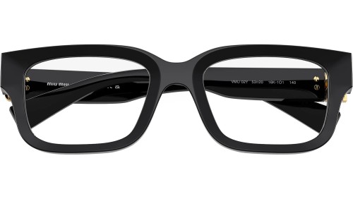 MIU MIU MU 02YV - 16K1O1 - 53 Optikai keretek Fekete Szögletes