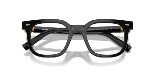 MIU MIU MU 06XV - 16K1O1 - 49 Optikai keretek Fekete Szögletes