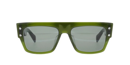 Balmain BPS-116 B-III - C - 56 Napszemüvegek Zöld Flat Top (Felül egyenes)