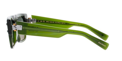 Balmain BPS-116 B-III - C - 56 Napszemüvegek Zöld Flat Top (Felül egyenes)