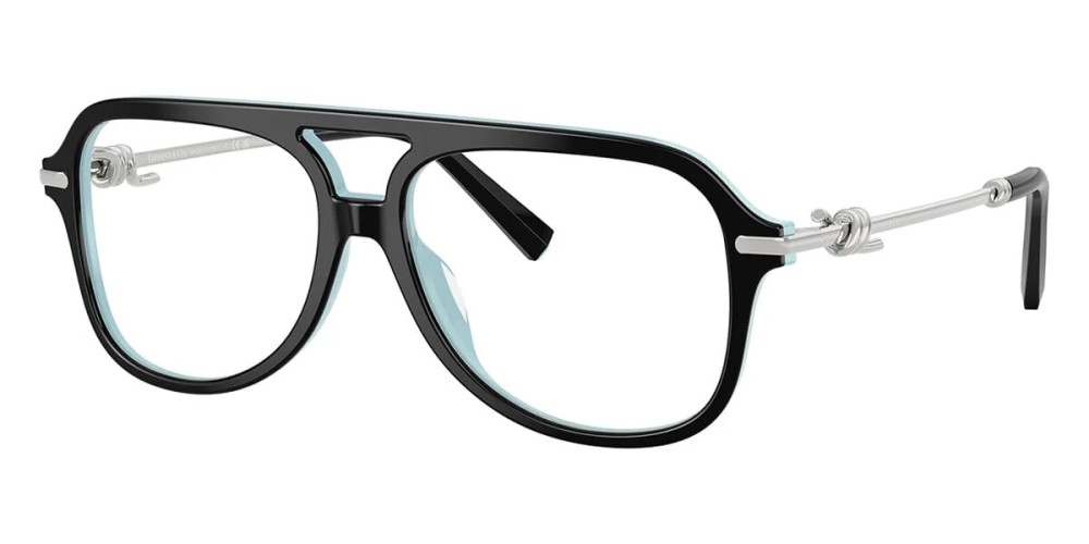 TIFFANY & CO. TF2283 - 8055 - 54 Optikai keretek Fekete a tiffany-kéken Pilóta (Aviator)