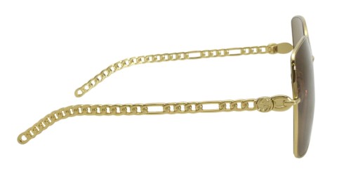 Gucci GG0724S WITHOUT CHAIN - 002 - 61 Napszemüvegek Arany Szögletes