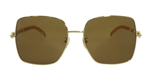 Gucci GG0724S WITHOUT CHAIN - 002 - 61 Napszemüvegek Arany Szögletes