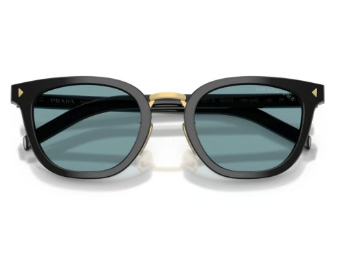 PRADA PR C01SD - 16K04D - 52 - POLARIZÁLT LENCSÉKKEL Napszemüvegek Fekete Cat Eye (Macskaszem)