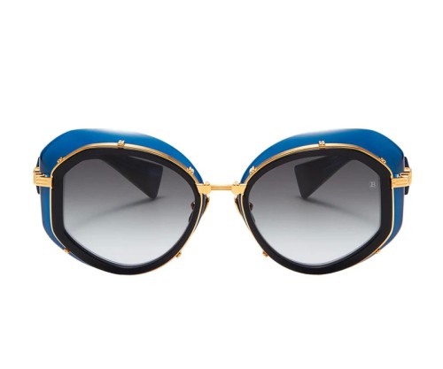 Balmain BPS-129 BRIGITTE - B - 53 Napszemüvegek Arany,Kék Cat Eye (Macskaszem)