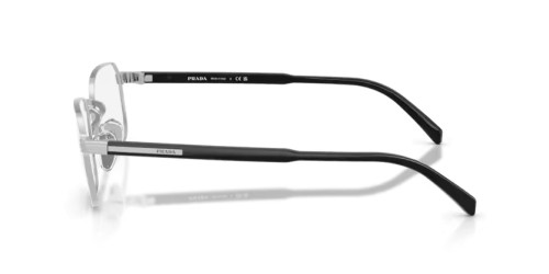 PRADA PR C50VD - 1BC1O1 - 55 Optikai keretek Ezüst Szögletes
