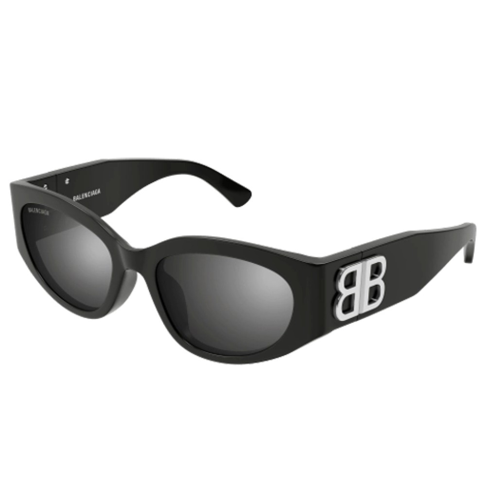 Balenciaga BB0324SK - 007 - 55 Napszemüvegek Szürke Ovális
