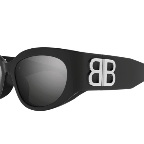 Balenciaga BB0324SK - 007 - 55 Napszemüvegek Szürke Ovális