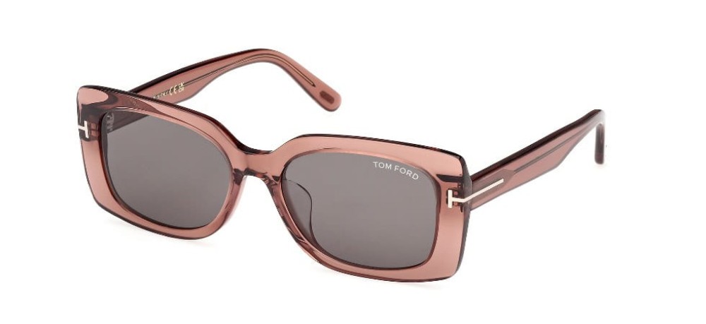 Tom Ford FT1170-K - 48F - 54 Napszemüvegek Áttetsző barna Szögletes