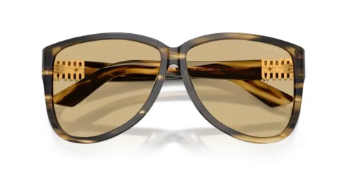 MIU MIU MU A08S - 25E1OR - 61 Napszemüvegek Csíkos loden Pilóta (Aviator)