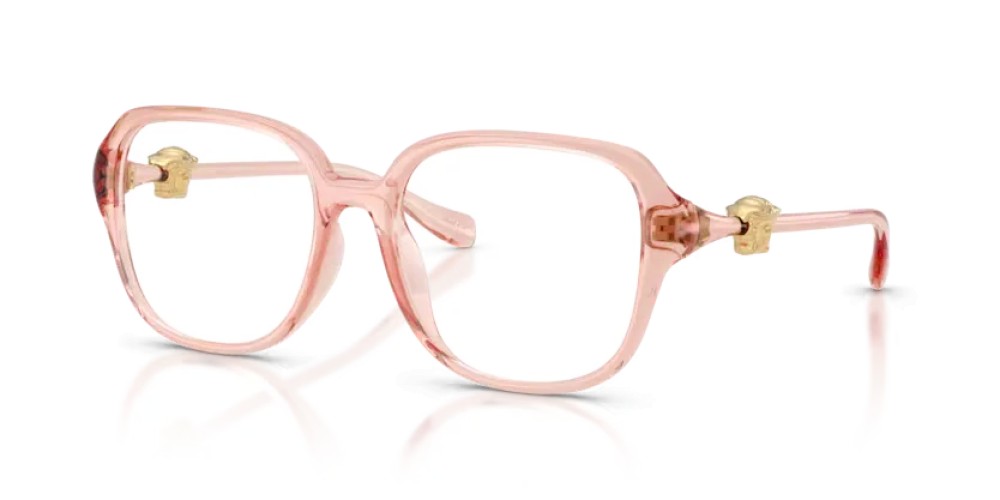 VERSACE VE3386D - 5533 - 55 Optikai keretek Áttetsző rózsaszín Szögletes