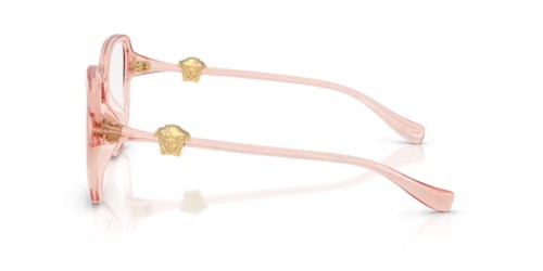 VERSACE VE3386D - 5533 - 55 Optikai keretek Áttetsző rózsaszín Szögletes