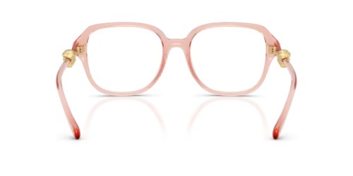 VERSACE VE3386D - 5533 - 55 Optikai keretek Áttetsző rózsaszín Szögletes