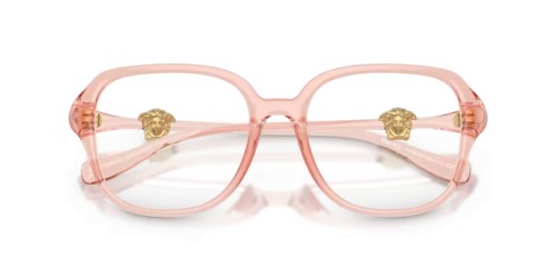 VERSACE VE3386D - 5533 - 55 Optikai keretek Áttetsző rózsaszín Szögletes