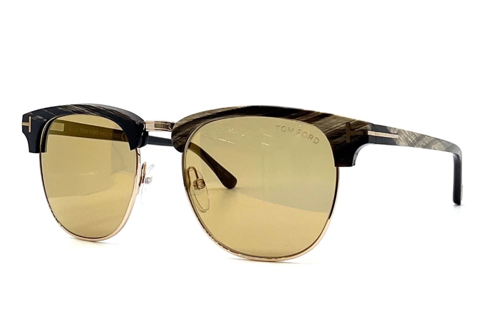 Tom Ford TOM N.17-Private Collection REAL HORN - 63H - 53 - FOTOKRÓM LENCSÉKKEL Napszemüvegek Fekete Browline (Szemöldökvonal)