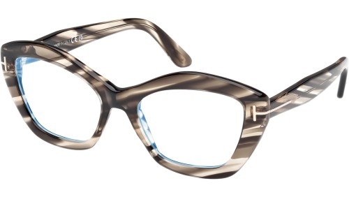 Tom Ford - Optikai keretek - FT6044-B - 056 - 54 - KÉK-IBOLYA FÉNYT SZŰRŐ LENCSÉKKEL