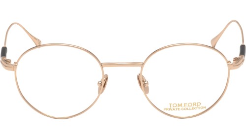 Tom Ford FT5717-Private Collection - 028 - 49 Optikai keretek Rózsaarany Kerek