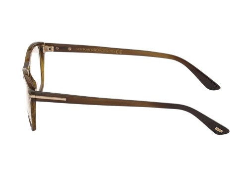 Tom Ford FT5718-Private Collection REAL HORN - 064 - 52 Optikai keretek Barna Szögletes