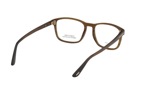 Tom Ford FT5718-Private Collection REAL HORN - 064 - 52 Optikai keretek Barna Szögletes