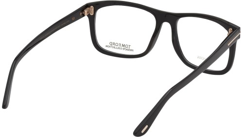 Tom Ford FT5719-Private Collection REAL HORN - 063 - 54 Optikai keretek Fekete Szögletes