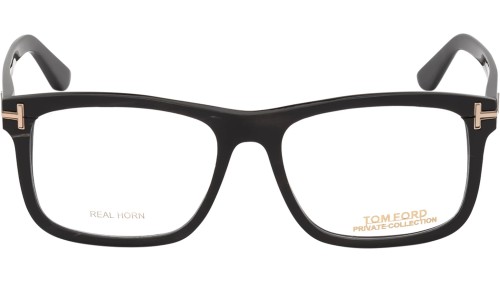 Tom Ford FT5719-Private Collection REAL HORN - 063 - 54 Optikai keretek Fekete Szögletes