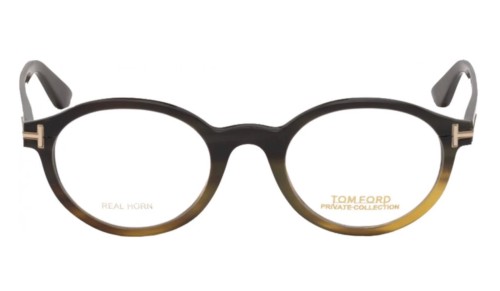 Tom Ford FT5720-Private Collection REAL HORN - 064 - 49 Optikai keretek Barna szarv Ovális