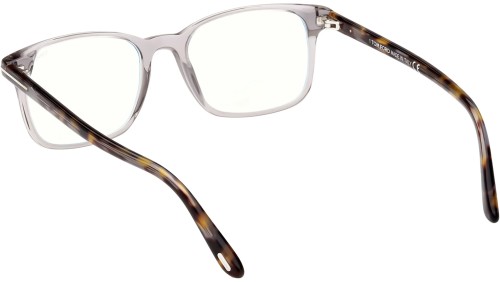 Tom Ford FT5831-B - 020 - 51 - KÉK-IBOLYA FÉNYT SZŰRŐ LENCSÉKKEL Optikai keretek Fényes szürke kristály Szögletes