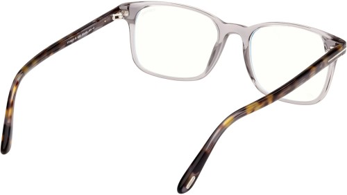 Tom Ford FT5831-B - 020 - 51 - KÉK-IBOLYA FÉNYT SZŰRŐ LENCSÉKKEL Optikai keretek Fényes szürke kristály Szögletes