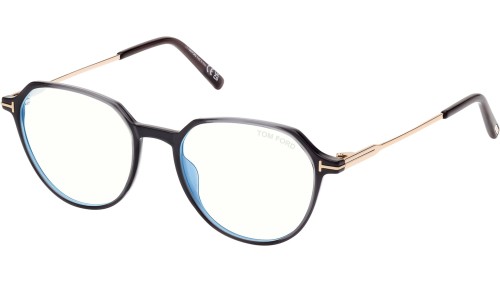 Tom Ford - Optikai keretek - FT5875-B - 020 - 52 - KÉK-IBOLYA FÉNYT SZŰRŐ LENCSÉKKEL