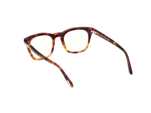 Tom Ford FT5870-B - 056 - 50 - KÉK-IBOLYA FÉNYT SZŰRŐ LENCSÉKKEL Optikai keretek Havanna Szögletes