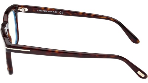 Tom Ford FT5870-B - 052 - 50 - KÉK-IBOLYA FÉNYT SZŰRŐ LENCSÉKKEL Optikai keretek Dark Havanna Szögletes