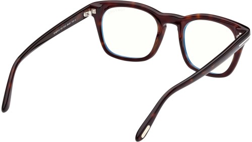 Tom Ford FT5870-B - 052 - 50 - KÉK-IBOLYA FÉNYT SZŰRŐ LENCSÉKKEL Optikai keretek Dark Havanna Szögletes