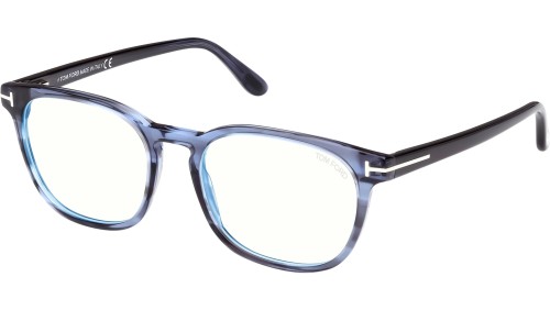 Tom Ford - Optikai keretek - FT5868-B - 092 - 51 - KÉK-IBOLYA FÉNYT SZŰRŐ LENCSÉKKEL